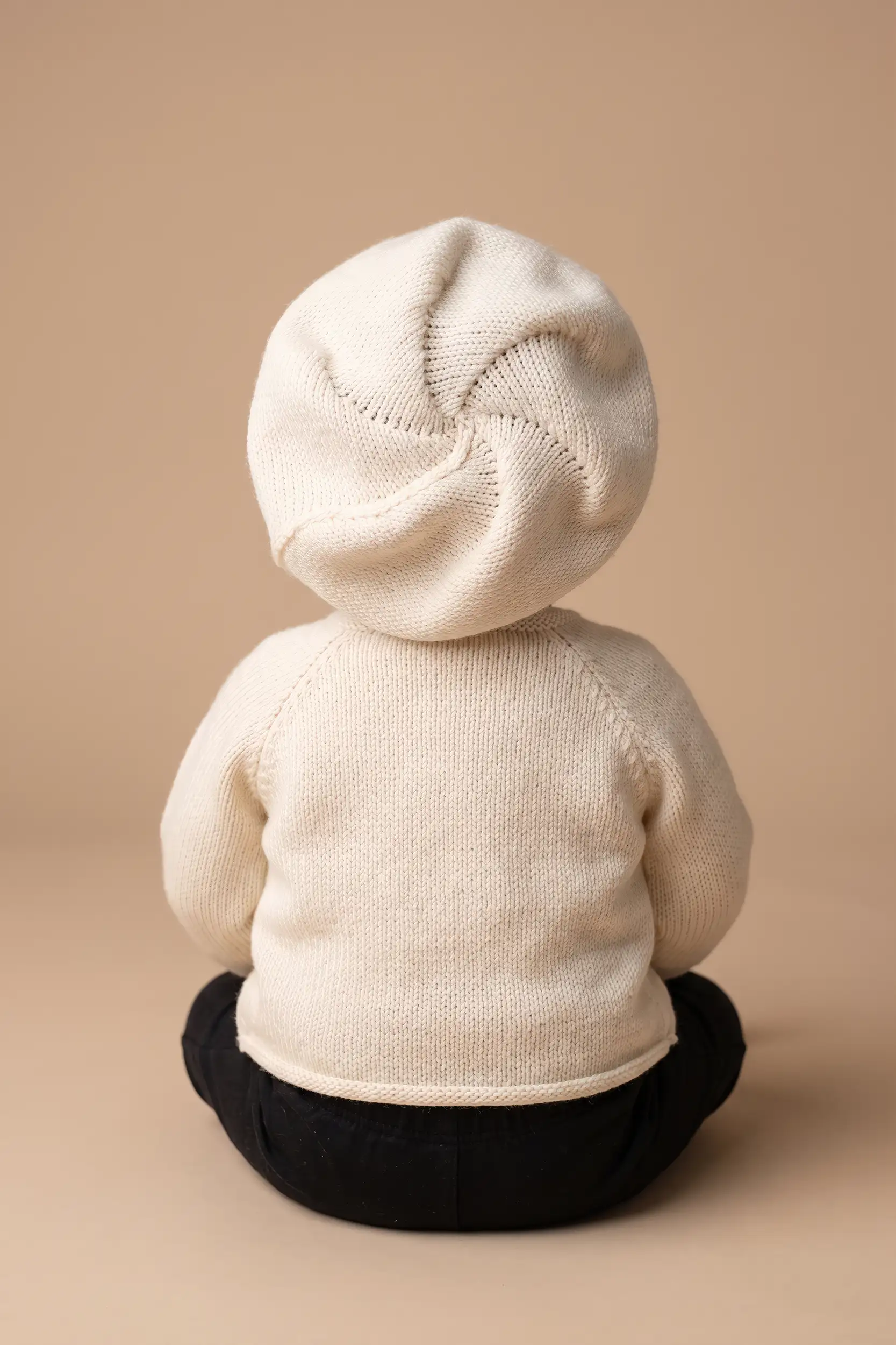 Handgestricktes Baby-Set: Erstlingsjacke & Mütze (Größe 62) – Bild 3