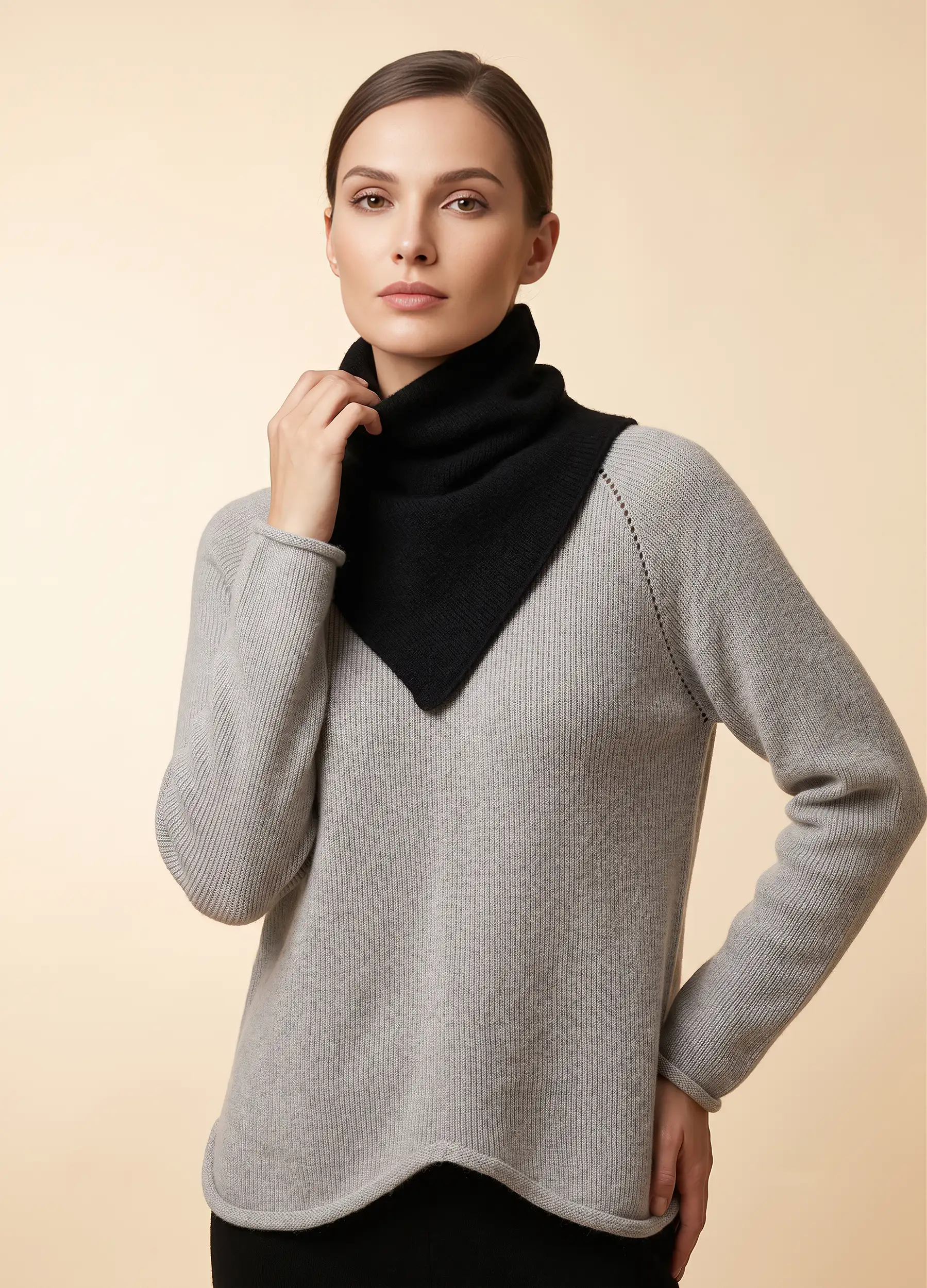 Cashmere-Loop in Schwarz